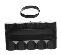 HEALSOPTHY Plastic Film Storage Canisters 5pcs Black Film Roll Holder Box for Photographic Negative Storage for Camera Reel Organization