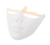 HEALSOPTHY Plastic in White for Adults Half Face Mask with Mechanical Style and Artistic Decor, Unisex Design for Themed Parties and Festival Cosplay Events