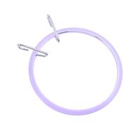 HEALSOPTHY Plastic Round Cross Stitch Hoop Embroidery Circle with Stainless Steel Tension Ring, Lightweight Frame for DIY Sewing, Keeps Fabric Tight, Suitable for Dressmakers and Adults,