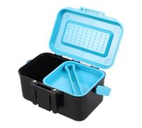 HEALSOPTHY Portable Bait Box Fishing with Waist Clip and Bait Clip Design Abs Material Suitable for Fishing Multi-functional for Red Worms and Fresh-keeping