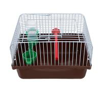 HEALSOPTHY Portable Bird Travel Cage for Parrots, Sturdy Abs and Iron Design with Perch, Food Box and Water Dispenser, Spacious Interior for Travel and Outdoor Adventures Random Color