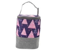 HEALSOPTHY Portable Oxford Cloth Insulated Bottle Bag with Handle Thermal Milk Bottle Storage Cooler for Travel and Lunch Pouch