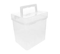 HEALSOPTHY Portable Transparent Marker Organizer Box with Compartments Secure Closure Clear Plastic Storage for Pens and Markers Lightweight Crayon Storage for Artists The Go