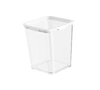 HEALSOPTHY Practical Transparent Trash Can Square Rubbish Bin for Home Office Bedroom Bathroom Space Saving Household Waste Container Versatile Desktop Storage Basket