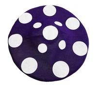 HEALSOPTHY Purple Mushroom Hat Oversized Kawaii Party Headwear with Adjustable Strap Made of Pleuche and Non-woven Fabrics, Comfortable and Stable Fit for Festivals and Costume Parties