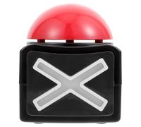 HEALSOPTHY Quiz Buzzer Sound Box Game Answer Key with Light and Sound Portable Plastic Squeeze Button for Family Board Games and Classroom Use No Battery Required Compact and Party Tool