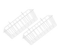 HEALSOPTHY Rabbit Hay Feeder 2 Pack Iron Hanging Rack with Back Wall for Guinea Pigs and Chinchillas Slow Feeding in Cages