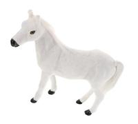 HEALSOPTHY Realistic Horse Model for Boys Lifelike Plush Animal Figurine for Playtime and Cognitive Learning Creative Horse Ornament for Party Decoration and Collection
