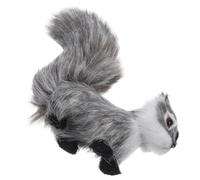 HEALSOPTHY Realistic Plush Squirrel Figurine Soft Animal Ornament for Christmas Tree Decoration Door Handles Walls Lifelike Gray Squirrel Hanging Decor and Anti-wear Material for Festive