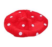 HEALSOPTHY Red Mushroom Hat for Cute Mushroom Shaped Party Costume Accessory Comfortable Wear Suitable for Photography and Roleplay
