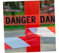 HEALSOPTHY Red Non-adhesive Crime Scene Tape Safety Warning Caution Barrier for Construction Sites Halloween Parties Multipurpose Alert