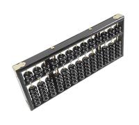 HEALSOPTHY Retro Wooden Abacus Column Bead Chinese Learning Tool for Education and Decorative Use Lightweight Compact Design for Home Office and School Settings