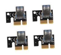 HEALSOPTHY Riser Adapter Cards and Fragile Joint Protection Pci-e 4pcs 1x to 16x USB 3.0 Mining Computer Parts with Stable Pcb Material for Mining Rigs