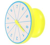 HEALSOPTHY Rotating Math Teaching Turntable Number Game Board DIY Portable Plastic Wheel for Classroom Probability Lessons and Interactive Learning