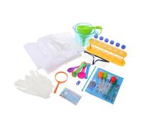 HEALSOPTHY Science Experiment Kit with Lab Coat Goggles Safe Chemistry Set for Hands Learning and Scientist Role Play Educational Laboratory for Boys and Ages Random Color