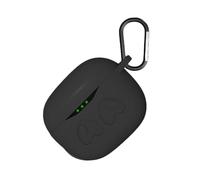 HEALSOPTHY Silicone Protective Wireless Earphone Case Compatible with Jbl Tune Ttws Black Earbud Cover with Charging Soft Earphone Protector for Daily Use