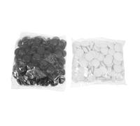 HEALSOPTHY Small Ceramic Go Chess Pieces High Grade Craft Material Texture Safe for Childrens Thinking Skills Exercise