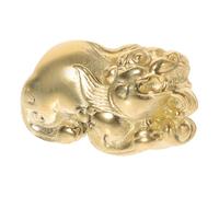HEALSOPTHY Solid Polished Brass Feng Shui Keychain Pendant Compact DIY Hanging Decor for Luck and Prosperity Unique Keyring for Collectors and Charm Lovers