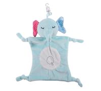 HEALSOPTHY Soothing Baby Comforter Towel Elephant Pattern Soft Plush and Pp Cotton Material Safe Gentle Feel Infant Soothing Towel for Boys and Girls Nursery Sleep Soothers