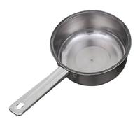 HEALSOPTHY Stainless Steel Water Ladle with Flat Bottom and Long Handle Sturdy Water Spoon for Canteens and Rural Areas