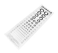 HEALSOPTHY Standard C Type Wall Eye Testing Chart for Home and School Visual Exams PVC Visual Eye Exam Chart for Adults Easy to Hang with Adhesive Tape