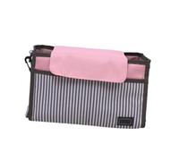 HEALSOPTHY Stroller Organizer Bag for Boy Girl Stripe Design for Buggy Hanging for Diaper Changing the Go Storage for Carriage
