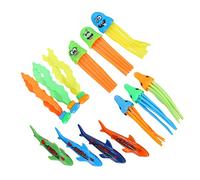 HEALSOPTHY Swimming Pool Diving Underwater Sinking Play with Sharks Seaweed Octopus Jellyfish for Outdoor Water Fun and Diving Training and Safe Pool Game Random Color