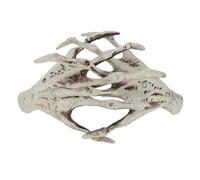 HEALSOPTHY Terrifying Halloween Skeleton Hands for Haunted House Decor Artificial Witch Claw Props Scary Party Prank Accessories Colorfast Bone-like Decoration for Spooky Events