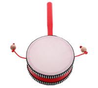 HEALSOPTHY Traditional Monkey Drum for Safe Smooth Surface Percussion Instrument Spinning Rattle Hand Bell Drum for Kindergarten Music Learning Easy Rhythm Creation with Attached Strings