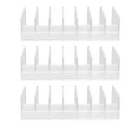 HEALSOPTHY Transparent Acrylic Storage Rack 3pcs for Board Game Accessories Organisers Suitable for Monopoly Game and Poker Chips