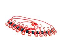 HEALSOPTHY Travel Washing Line Portable Clothesline Sturdy Clips Antiskid Adjustable Rope for Outdoor Travel Home Random Color