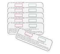 HEALSOPTHY Uvc Detector Paper Test Cards 6 Pieces for Accurate UV and Uvc Area Identification Suitable for Indoor Use