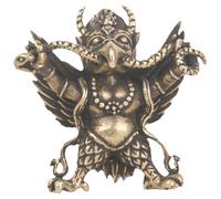 HEALSOPTHY Vintage Brass Bird Pendant Keychain, Tibetan Style Large Winged Bird Amulet Charm, Small Decorative Key Supply for Jewelry Making and Home Decor