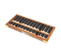 HEALSOPTHY Vintage Style Row Bead Wooden Chinese Abacus for Educational Arithmetic Counting Wood Material Portable and Practical Learning Tool for Math and Office Decoration
