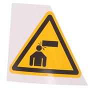 HEALSOPTHY Watch Your Head Warning Sign Self Adhesive Wall Sticker Low Overhead Safety Reminder Caution Decal for Head Protection and Awareness
