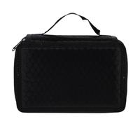 HEALSOPTHY Wear-Resist Pencil Case Multi-Hole Pencil Bag 72-Color Sketch Pen Organizer for Artists and Students Black Art Supplies Storage Pouch