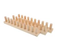 HEALSOPTHY Wood Chunky Yarn Loom Crochet Knitting Tool for Advanced Crafters and Beginners Khaki Versatile Knitting Tool Fosters Parent Interaction for Throws and Present Making