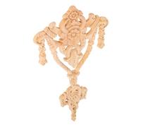 HEALSOPTHY Wood Corner Trim Carved Applique for Furniture Unpainted Wooden Cabinet Onlay with Vertical Design Easy Installation Decorative Living and Bedroom Ornament European Style Wood