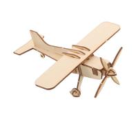 HEALSOPTHY Wooden Airplane Model Kit for Adults and Unfinished DIY Woodcraft Puzzle for Painting and Assembly Educational Aircraft Decor for Cognitive Development and Creative Crafting