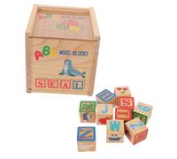 HEALSOPTHY Wooden Alphabet and Number Building Blocks Educational Stacking for Boys Enhance Creativity Hand Eye Coordination and Early Math Learning for Preschool