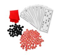 HEALSOPTHY Wooden Bingo Game Family Party Board Game for All Ages Vintage Style Bingo Chess Playset Teamwork and Fun