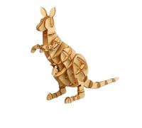 HEALSOPTHY Wooden Kangaroo Puzzle Creative Handmade Jigsaw for Boys Educational Craft Gift for Hand-eye Coordination and Intellectual Development