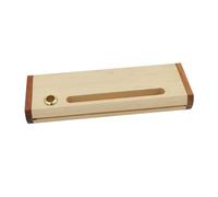 HEALSOPTHY Wooden Pencil Box Retro Solid Color Single Pen Holder for Students and Artists Practical Stationery Organizer for Colored Pencils Makeup Brushes Gel Pens Travel Cosmetic Case in