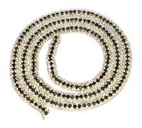 HEALSOPTHY Yards Multi-Function Rhinestone Chain for DIY Crafts and Clothes Decoration Glass Trim with Black and White Ab Stones Easy Cut and Sew for Wedding Dresses Shoes Jewelry