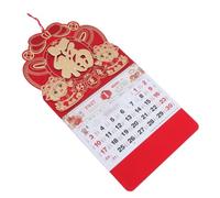 HEALSOPTHY Year the Goat Wall Calendar with Chinese Zodiac Design, Wall Mounted Monthly Planner, Space Saving Paper and Metal Material, for Entryways and Kitchens New Year Decor