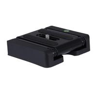 HEALSOPTHY Z Type Folding Camera Platform Plate Quick Mounting Board with Screw Foldable Desktop Tripod Mount for DSLR Smartphone Tablet Portable Black