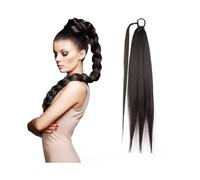 Health 26Inch Synthetic Braided Ponytail Hair Extensions For Women Braided Pony Tail With Hair Tie Personal Care(Medium Brown)
