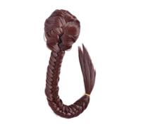 Health 50 cm Synthetic Women's Straight Fishtail Extension Adjustable Drawstring with Two Clips Braid Pigtail Ponytail Extensions Personal Care(Light brown)