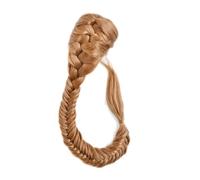 Health 50 cm Synthetic Women's Straight Fishtail Extension Adjustable Drawstring with Two Clips Braid Pigtail Ponytail Extensions Personal Care(Honey Blonde)