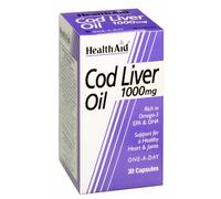 Health Aid Cod Liver Oil 1000mg, 30 Caps